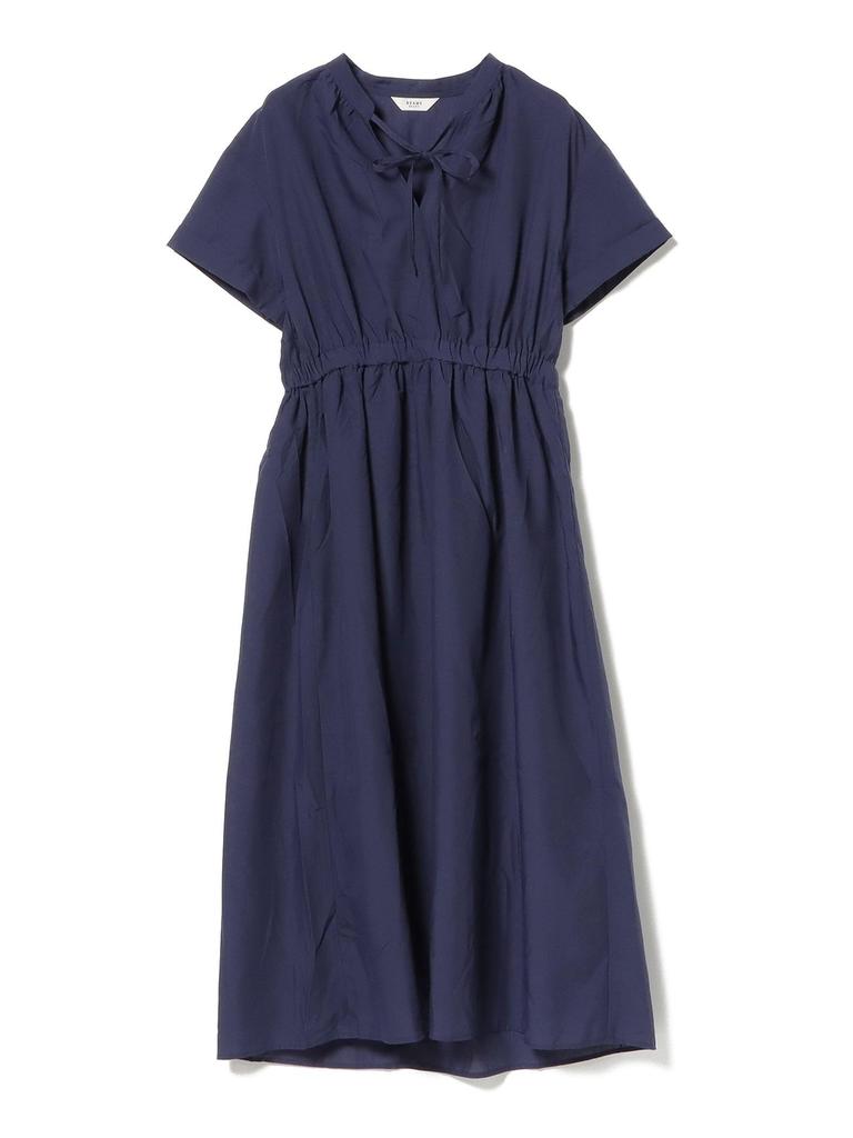Beams Heart Dress [Pre-order] Gathered Skipper Dress, Women's, Purple Blue, One Size