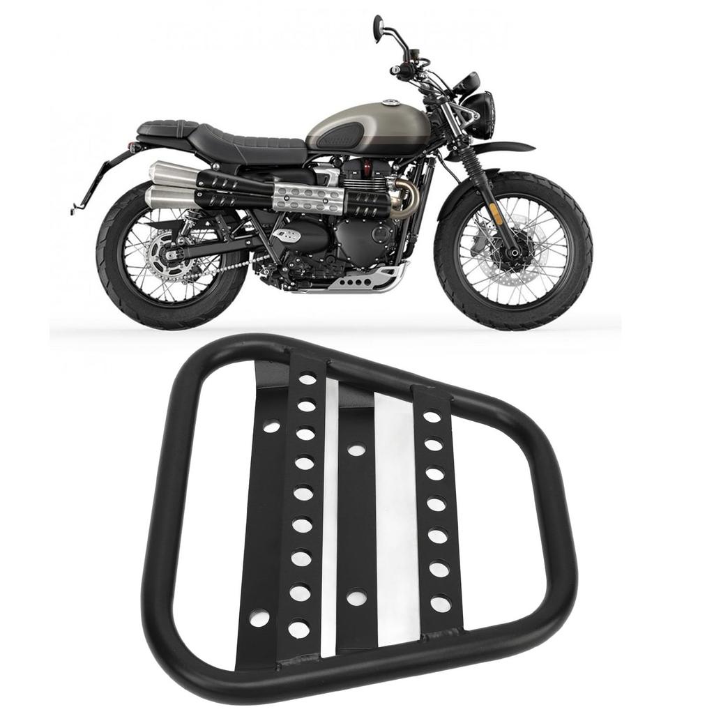 Motorcycle Rear Luggage Black Motorcycle Trunk Luggage Cargo Rack Luggage Rear Seat Accessory Replacement for Harley Street Scrambler 900 Rack,