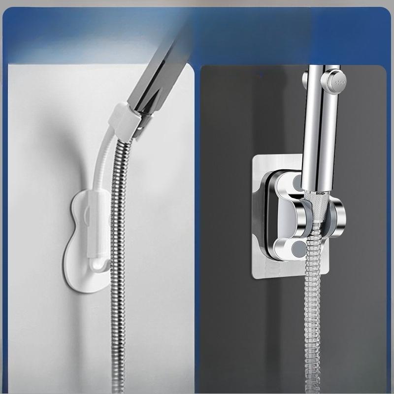 No Need for Drilling, Adjustable Showerhead Bracket, Bathroom Shower Head, Rain Shower Lotus Pod, Fixed Wall Base