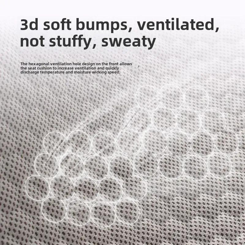 3D Honeycomb Car Gel Cooling Seat Cushion Ice Silk Breathable for Car Home Office Chair Auto Accessories