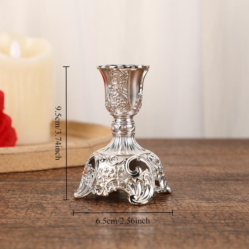 Europäischer Luxus Goldener Kerzenständer Klassische Reliefskulptur Kerzenhalter Hochzeitsmittelstücke Heim Esszimmertisch Dekorationen