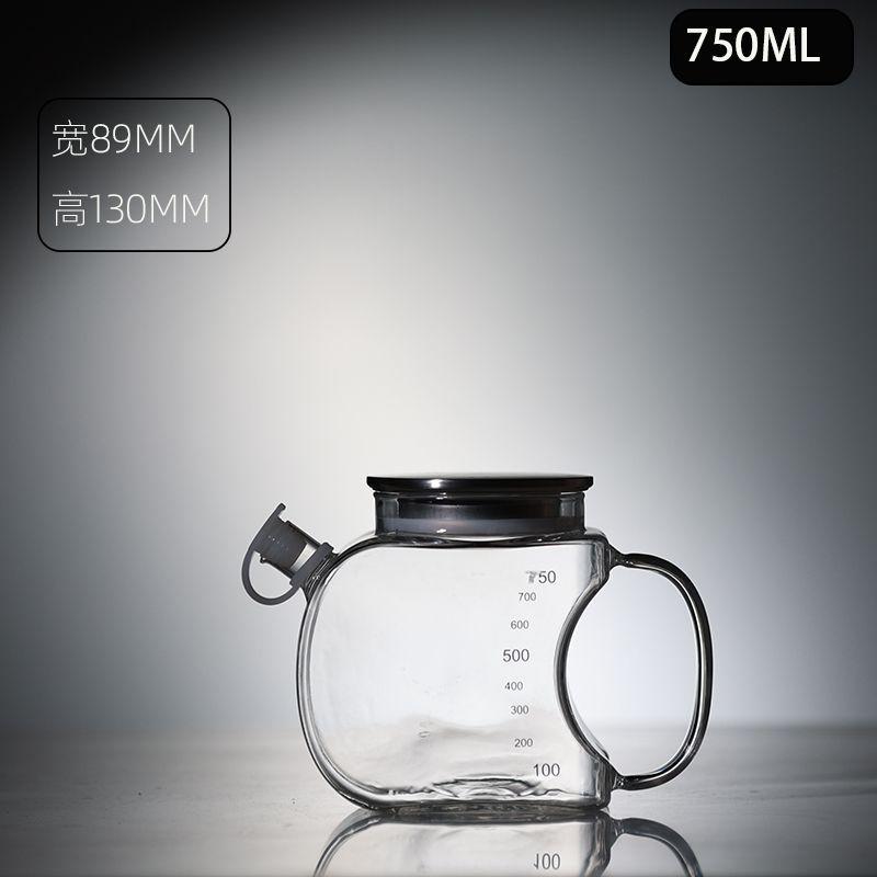 Minimalist Glass Oil Pot Kitchen Large Capacity Oil Pot Household Oil Free Soy Sauce Vinegar Seasoning Bottle Jar Vinegar Bottle