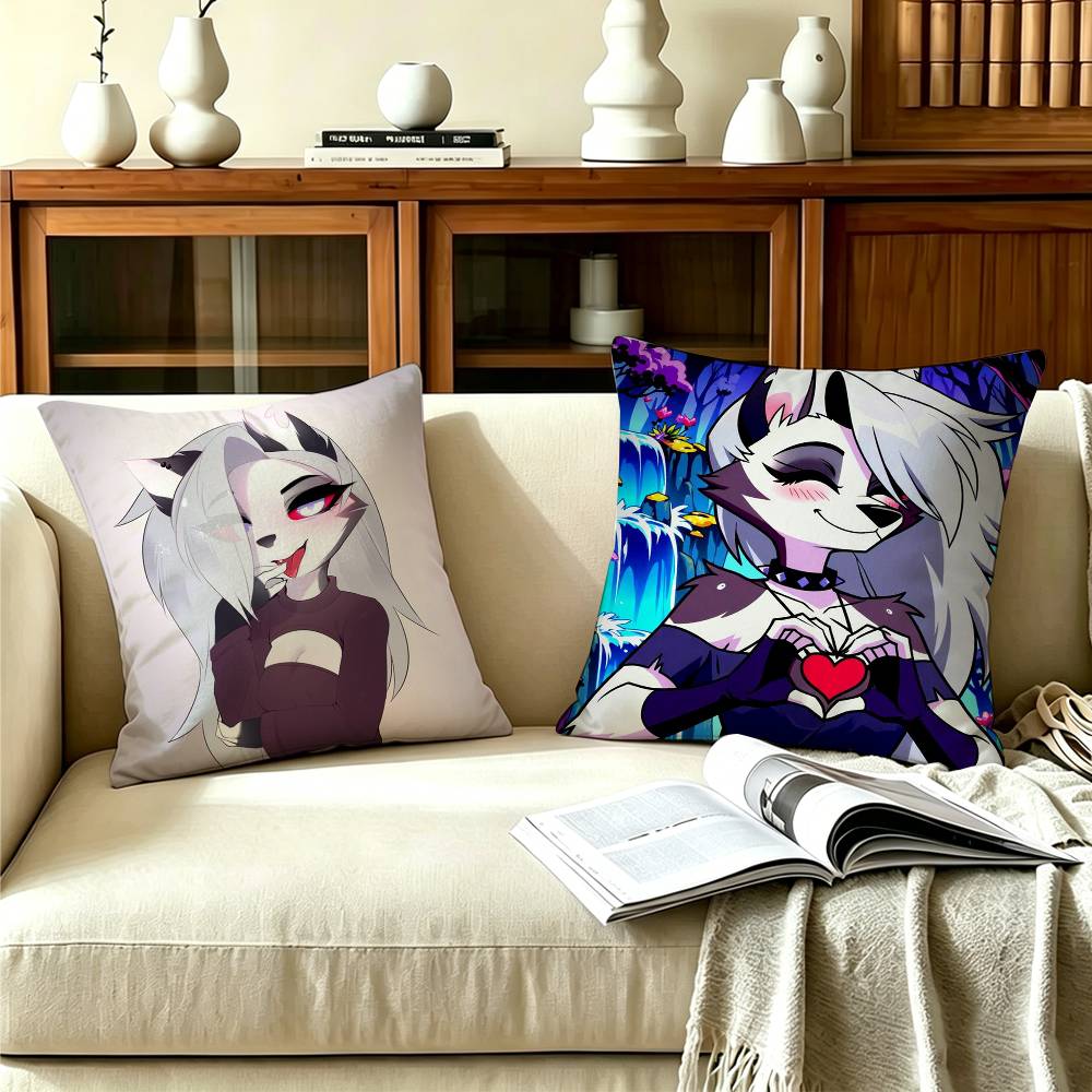 Sassy LLoona Wolf Doublesided print Pillow Case Pattern Printed Pillowcase For Living Room Sofa Cushion Cover