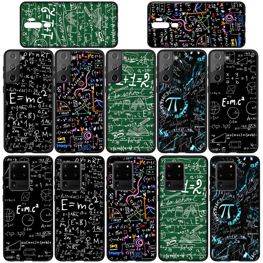 Cover for iPhone 17 16 15 Xiaomi Poco Redmi Note 14 13 12 11 Pro Max Samsung Galaxy S25 S24 9 OPPO Huawei Chemistry Maths Equation Formula Phone Case
