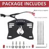 Starknightmt UTV License Plate Holder With Light, Universal Lighted License Plate Mount Bracket Compatible With Polaris Ranger RZR Can Am X3 Defender
