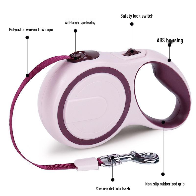 Automatic Retractable Wear-Resistant Bite-Proof Dog Leash (3-5 Meters)