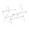 Transparent Acrylic Display Shelf For Books And CDs Acrylic Transparent Standing Display Shelf Book