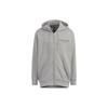 Men's adidas Alphabet Printing Pattern Drawstring Hooded Long Sleeves Jacket Light Grey HZ7027