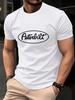 T-shirt in Cotone con Stampa Lettere Peterbilt da Uomo Estive Morbide Oversize Girocollo Manica Corta Top Comodi Abbigliamento Base