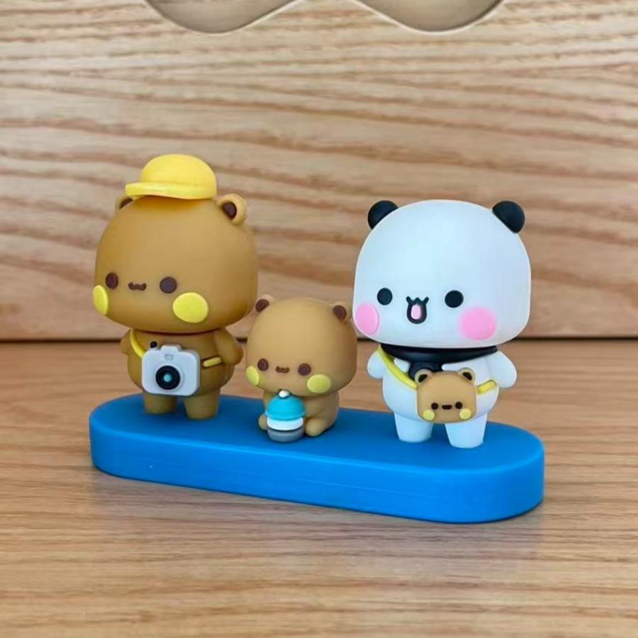 Ornamente de birou Kawaii Bubu Dudu Accesorii auto Decorațiuni pentru casă Figurine anime Urs panda Yier Decor pentru casă Figurine de desene animate