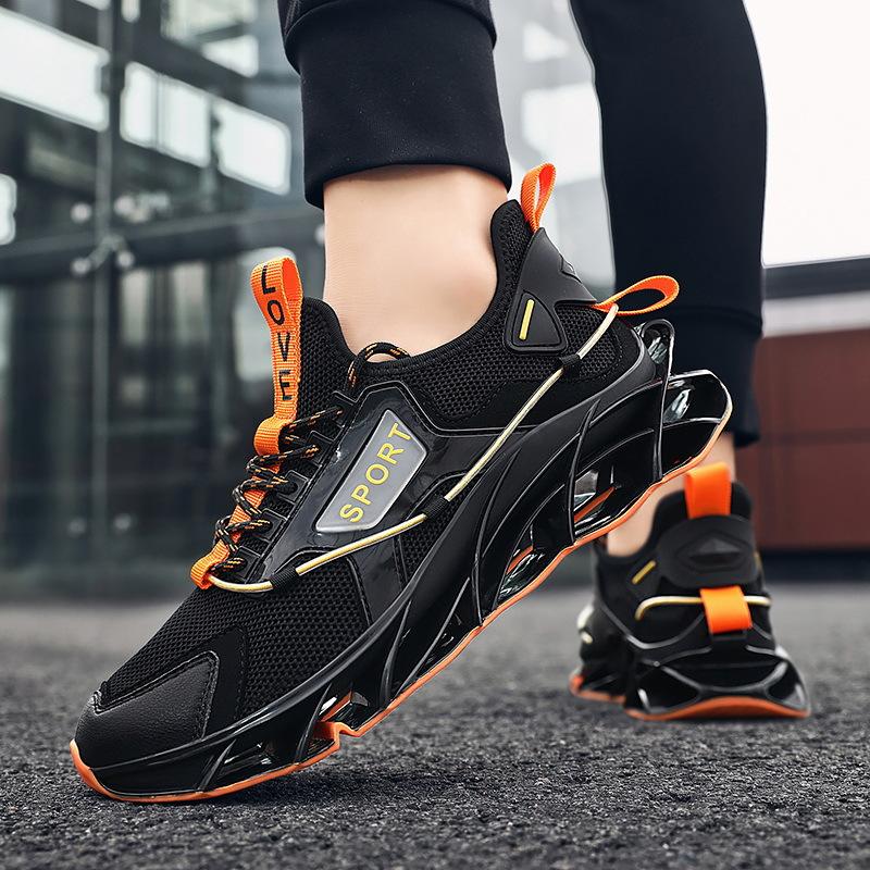 Herenschoenen plusmaat Mesh Mode Blade Buitenzool Sneaker Student Mode Hardlopen Herenschoenen