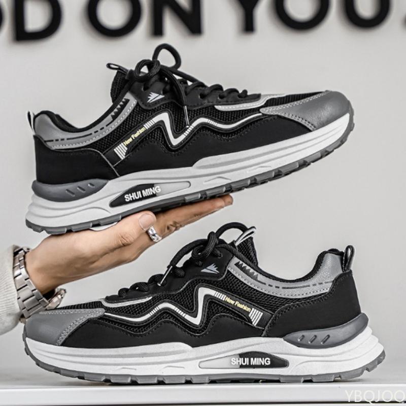 Men'S Shoes Spring Summer New Breathable Sports Shoes Trendy Versatile Youth Casual Shoes Soft Soled Anti Slip Running Shoes