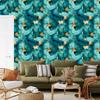 Ink Wallpaper Turquoise, Sea Blue and Green for Living Room and Bedroom 50x1000