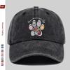 Pc Cute Flower Paw Print Baseball Cap  Unisex Adjustable Lightweight Polyester Embossed And Printed Ideal For Outdoor Act