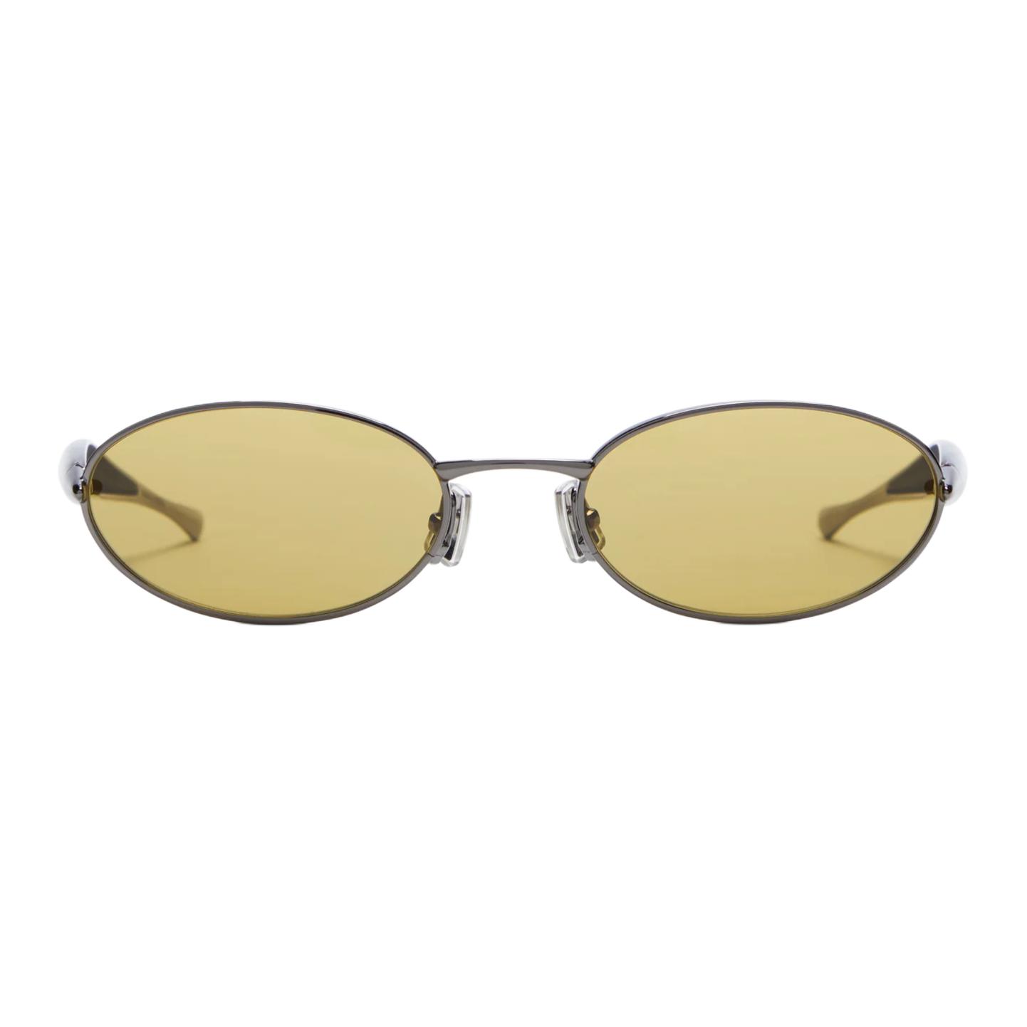 

Bottega Veneta Original Design Metal Oval Sunglasses Unisex sunglasses Silver BV1386S-002 F,Silver