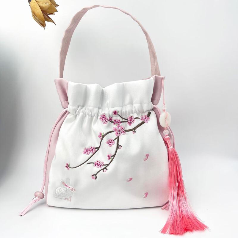 REWELL Embroidered Hanfu Style Crossbody Bag with Tassel