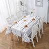 Home Nordic Tablecloth Modern Minimalist Style Tablecloth English Anti-Scalding, Waterproof And Oil-Proof Leave-In Peva Plaid Tablecloth