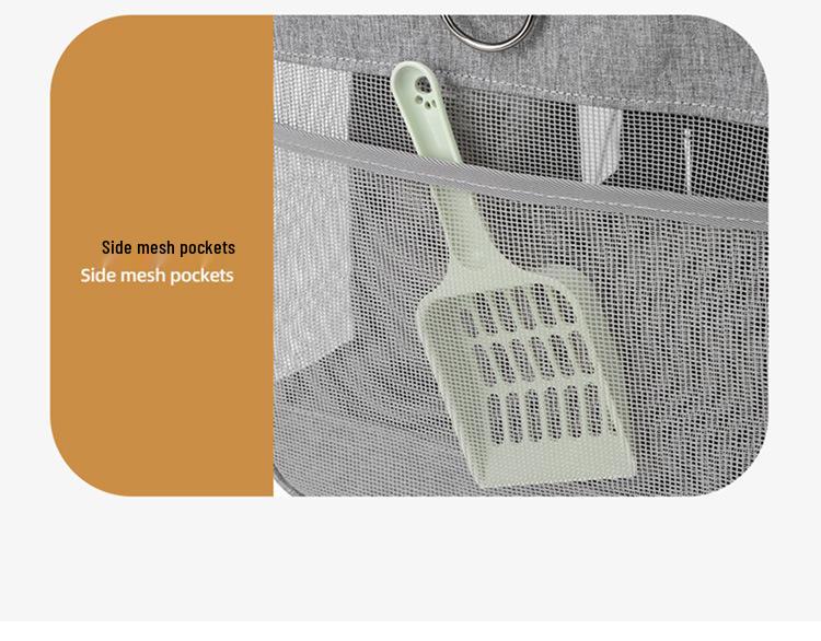 Large Capacity Pet Travel Bag: Handheld, Single Shoulder, Crossbody, Lightweight, Airline Approved