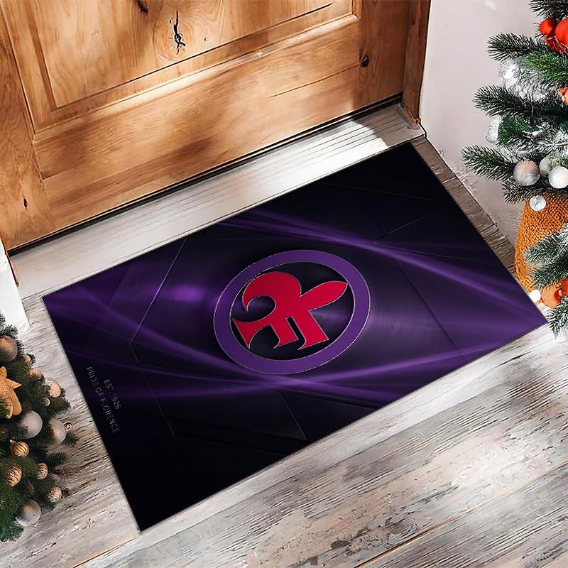 Fiorentina FC Soccer Football Pattern Soft Area Rug Non Slip Indoor Floor Carpet Sports Decor Mat for Bedroom