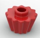 

Small particle building block MOC 79743 table lamp shade, cupcake, decorative parts, assembled toy parts красный