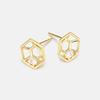 Basic Gold Sterling Silver Earrings A202Se0166Ypa .