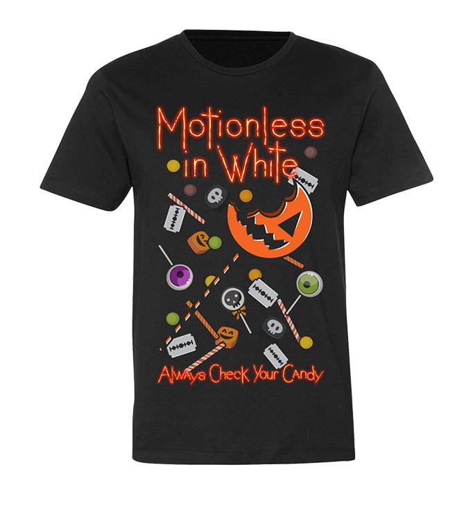 SALE Motionless in White Halloween men Shirt Black Short Sleeve All Sizes Unisex T-Shirt L