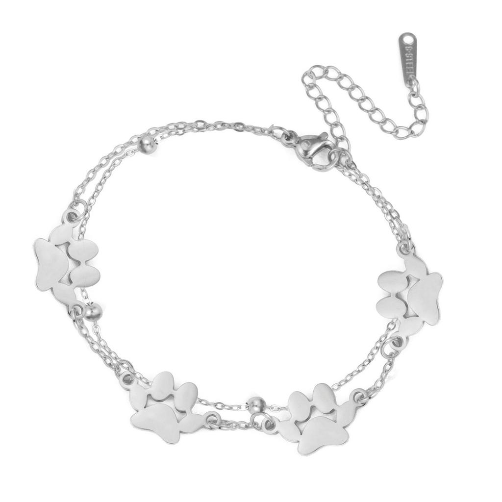 Pet Cat Dog Hip Hop Couple Bracelets Unisex Jewelry Valentine's Day Gift Accessories