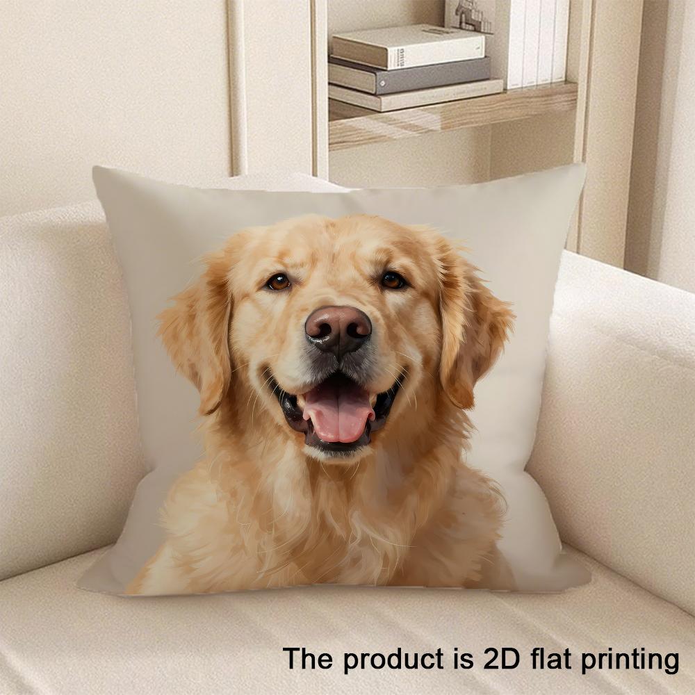 1pc Cute Animal Pattern 2D Flat Printing Pillowcases Sofa cushion cover home bedroom room decoration