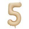 32/40Inch Cream Color Number Balloons 1-9 Large Digital Foil Helium Ball Girl Kids Adult Happy Birthday Party Decoration Wedding