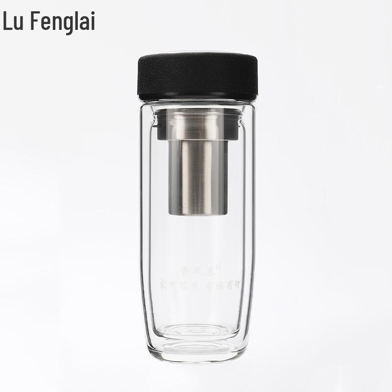 Lu Feng Lai Double-Layer Insulated Glass Cup