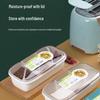Chahua 3-Grid Spice Storage Box with Spoon