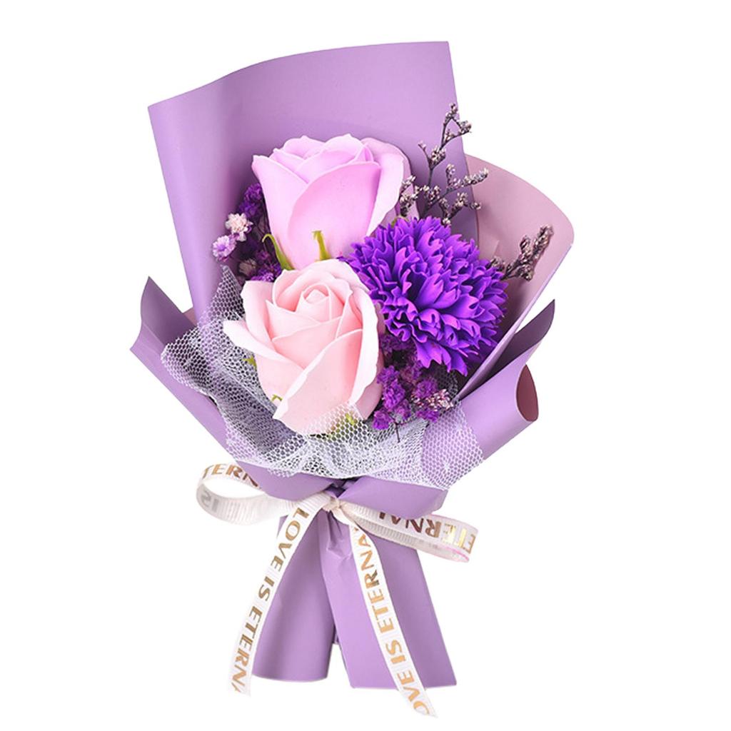Soap Flower Bouquet Bath Soap Flowers Centerpieces Artificial Flower Bouquet for Wedding Thanksgiving Engagement Anniversary Her