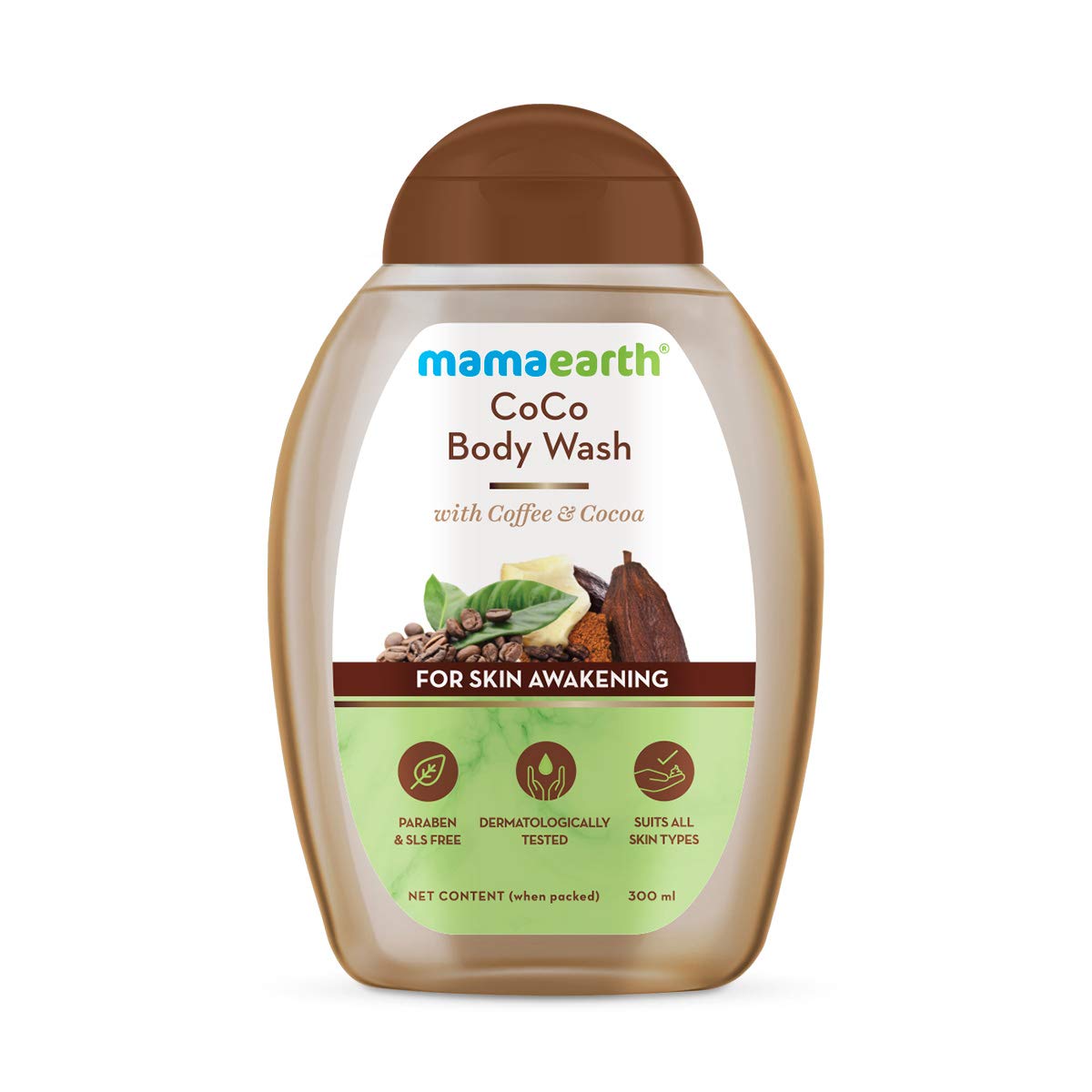 

Mamaearth CoCo гель для душа с кофе и какао, 300 мл