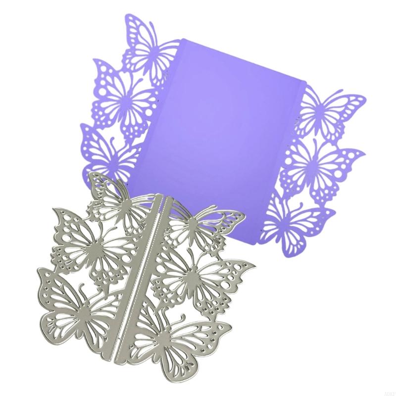 Butterfly Border Cutting Dies for Photo Scrapbooking Card Making Decorations Embossing Stencils Carbon Steel Die Cuts A0KF