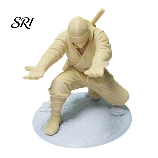 Desktop Pen Organizer Ninja Holder for Desk Kneeling Samurai Pencil Decor 3D Printed Gift Boys Students Office Workers Creative