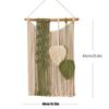 Polyester Polyester Wall Hanging Decor 25.5x15.8 In Rectangle Indoor Outdoor Wall Ornament Yellow & Green Home Curtain Accessory