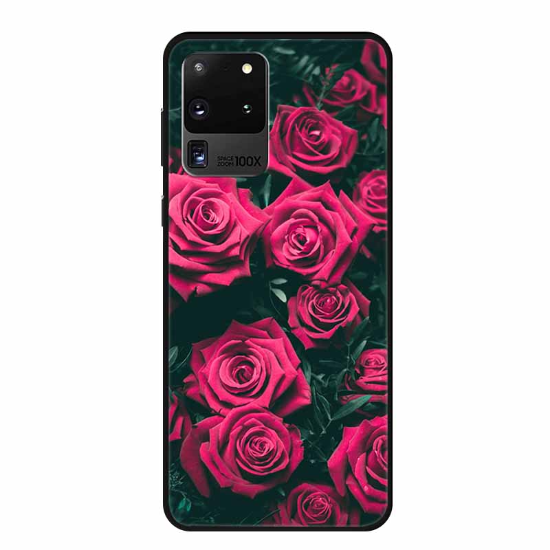 For Samsung S20 Ultra 5G Phone Cases Animals TPU Soft Silicone Back Cover for Samsung Galaxy S20 Ultra LTE 5G Funda Bumper Coque
