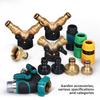 3/4" 4 Way 2 Way Hose Connector Splitter Garden Water Splitter Faucet Adapter Hose Shut Off Valve for Home Garden