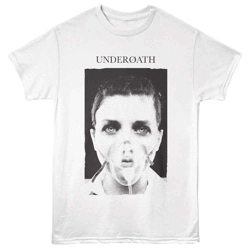 Underoath - Mask - White - Front Print Solid Unisex Short Sleeve Children s T-shirt 140