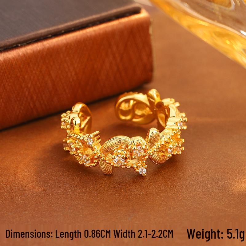 Retro Brushed Gold Women s Ring - Cool & Trendy Fashion Jewelry