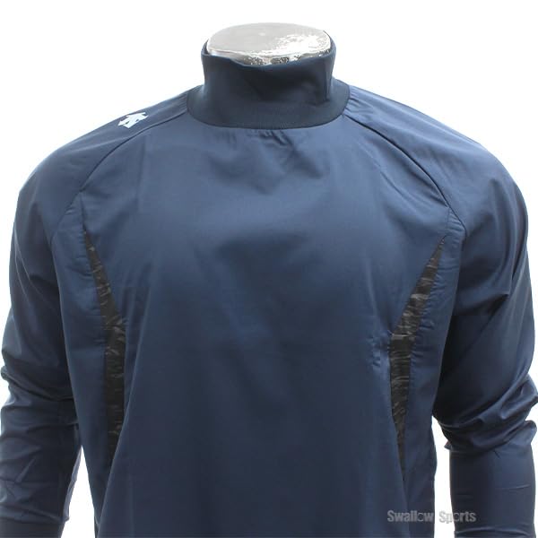DESCENTE Baseball Wind Long DNVY Size M Shirt, Sleeve, PJ-252B, (Navy),