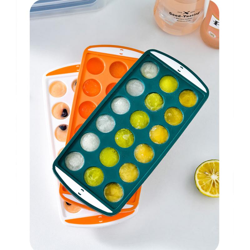 Forma na ledové kostky pro domácnost Lis na ledové kostky Zásobník na ledové kostky Zásobník s úložným prostorem