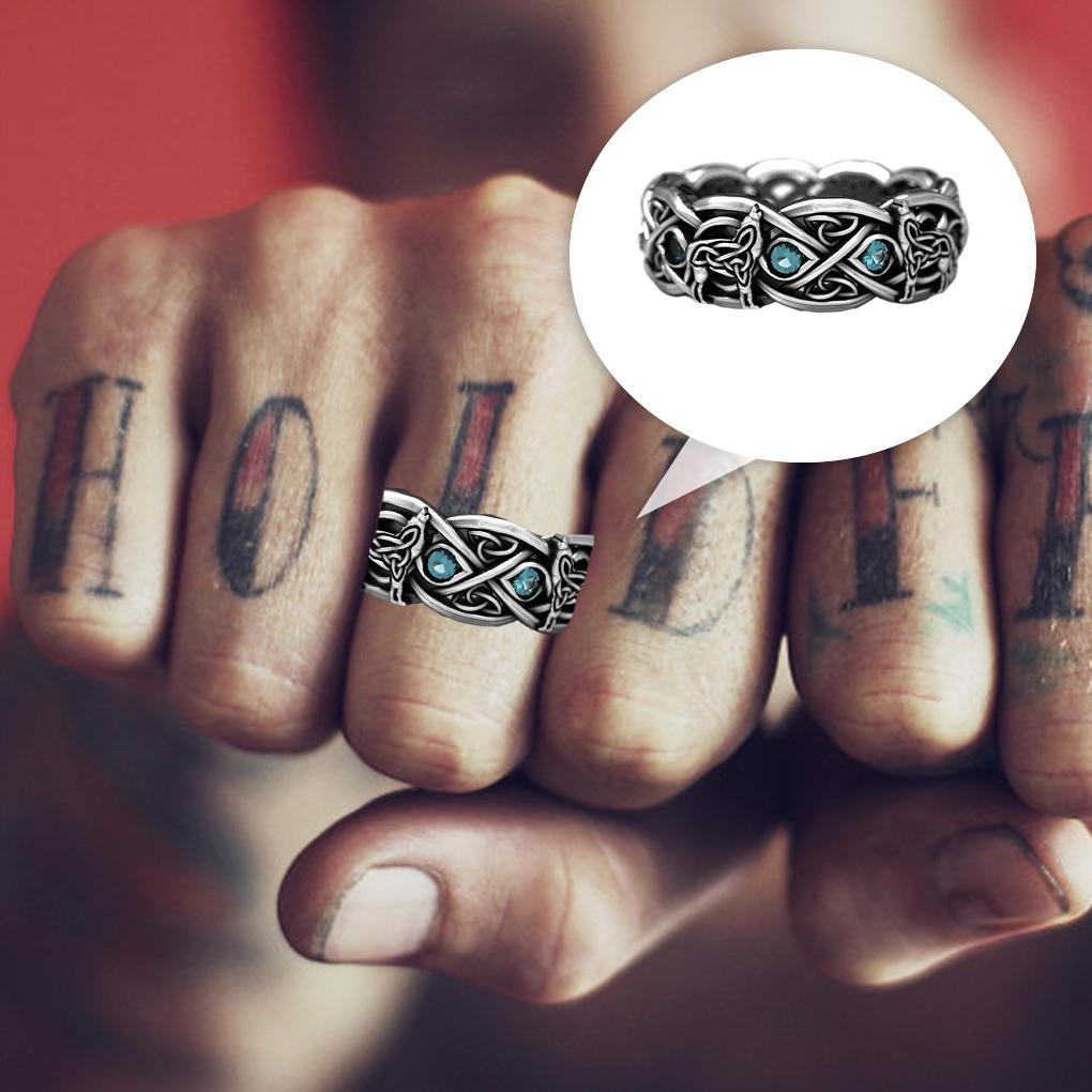 yuwqqoajv Fashionable Ring Best Gift For Those Who Love Vintage Alloy For Unisex Ring Vintage Punk Ring Accessories, CR6474, 9