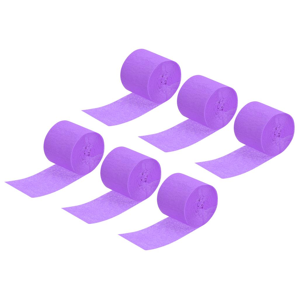 3/6 Stück Lebhafte Krepppapier-Luftschlangen Party-Luftschlangen Dekorationen 1,37" für Verschiedene Geburtstagsfeier Hochzeits-Festival-Dekorationen