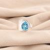 Swiss Blue Topaz Gemstone 925 Sterling Silver Jewelry Handcrafted Wedding Ring RR-63-2