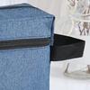 Bolsa de Higiene Pessoal Portátil Tecido Oxford Bolsa de Maquilhagem com Alça Lateral Grande Capacidade Estojo de Cosméticos para Viagens de Fim de Semana Viagens de Negócios