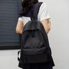 Schoolbag New Ins Large-capacity Schoolbag for Junior High School and High School Students Solid Color Versatile Backpack for College Students Simpl