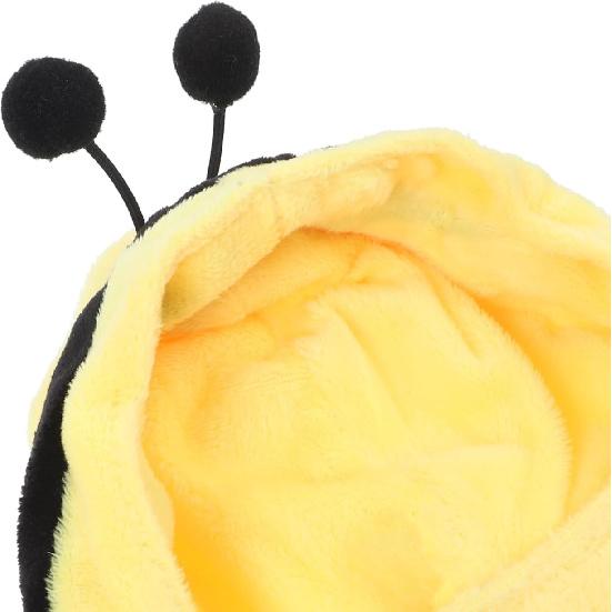 Balacoo Bee Shape Cat Headgear, Lovely Pet Hat, Soft Dog Cosplay Hat Costume for Festival Costume Accessories