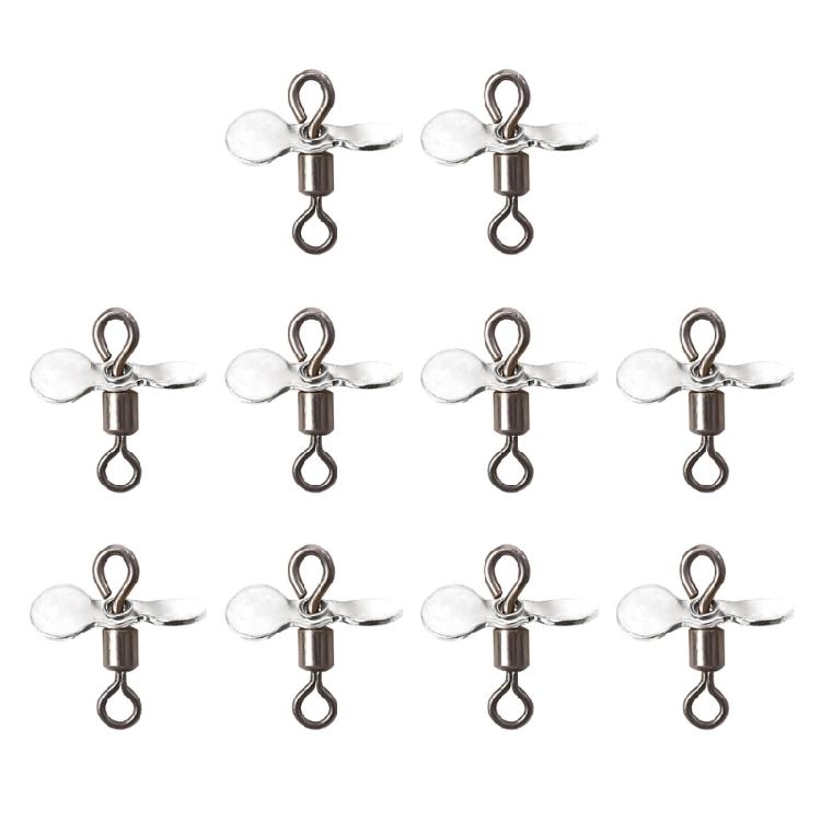 10Pcs Topwater Fishing Lures Stainless Steel Spinnerbait Props Plug Casting Propeller Spinnerbait DIY Fishing Lures