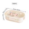 Tragbare 3 Fächer Cartoon Kinder Lunchbox Mikrowellengeeignet Kunststoff Getrennte Bento Box Große Kapazität Lebensmittelbehälter Für Schüler Schule